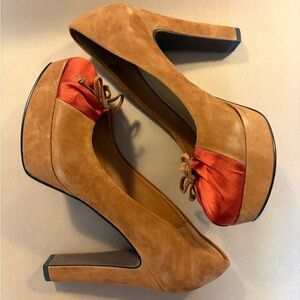 Levity Tan and Red Heels